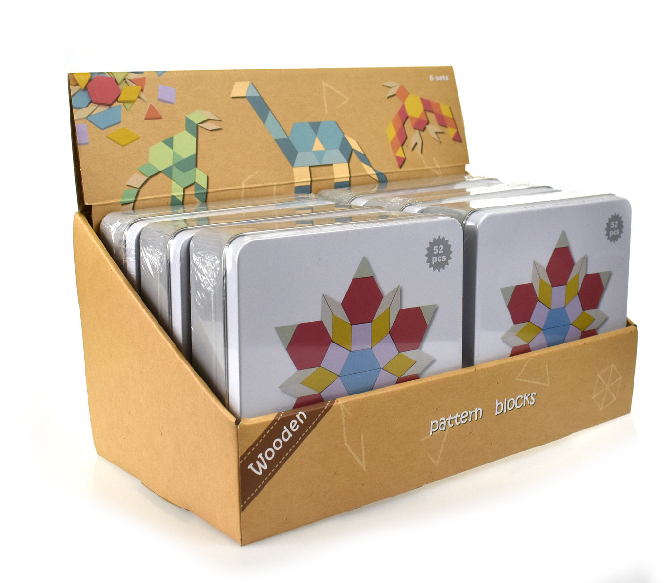 CALM & BREEZY PATTERN BLOCKS IN TIN BOX