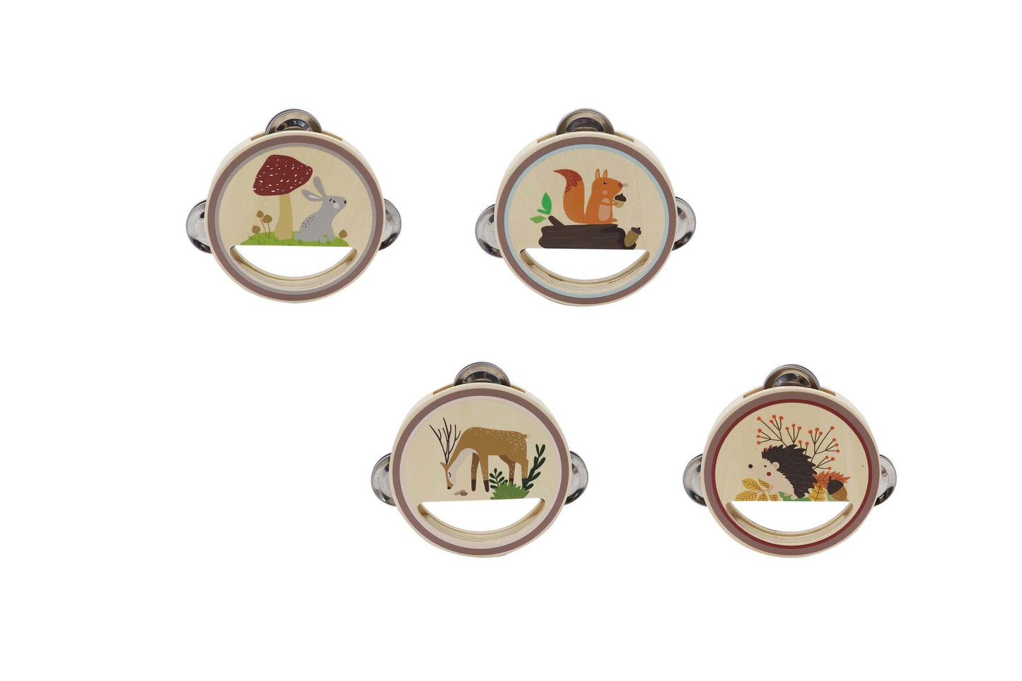 CALM & BREEZY WOODLAND WOODEN TAMBOURINE