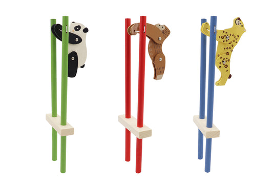 WOODEN TRAPEZE ANIMAL SET OF 3