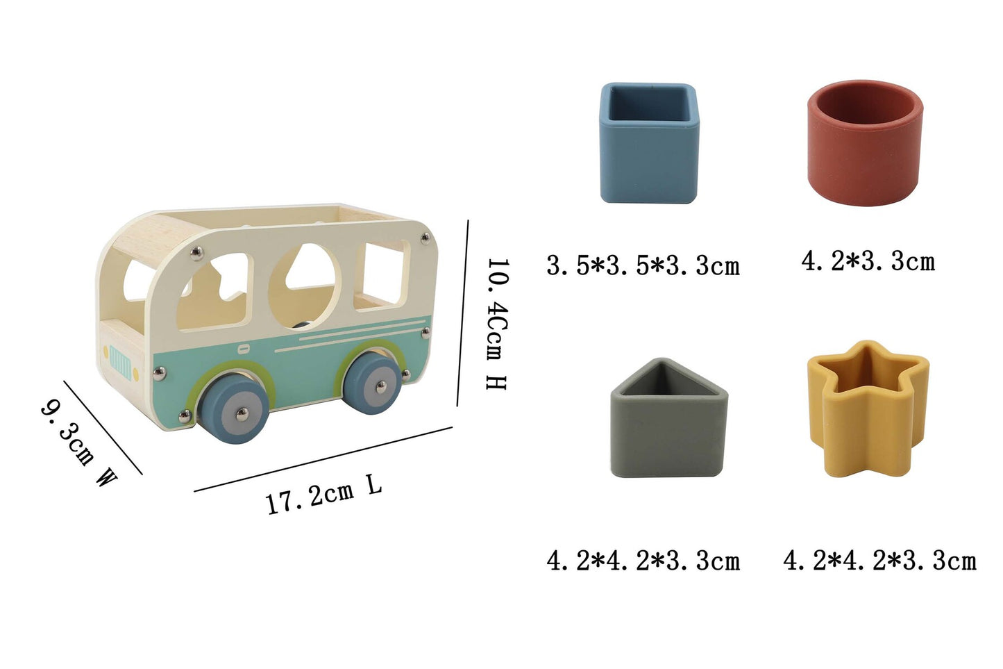 ECOSHAPE WHEELIE VAN SHAPE SORTER