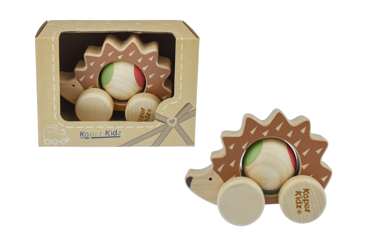 ECO PLAY PUSH A LONG SPINNING HEDGEHOG