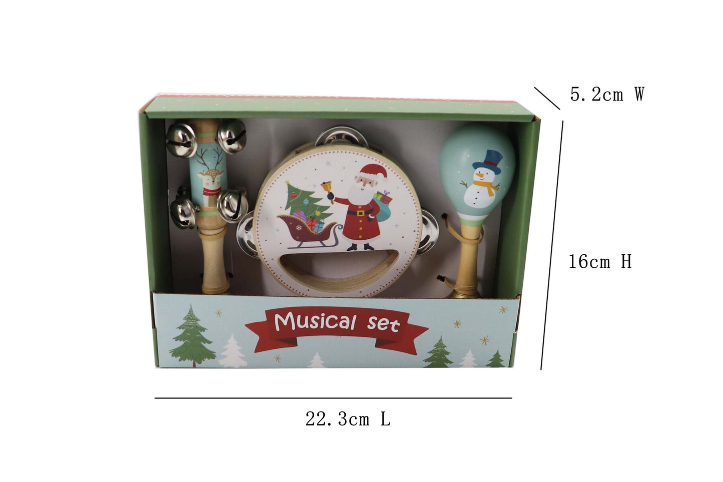 CHRISTMAS 3PC MUSICAL SET