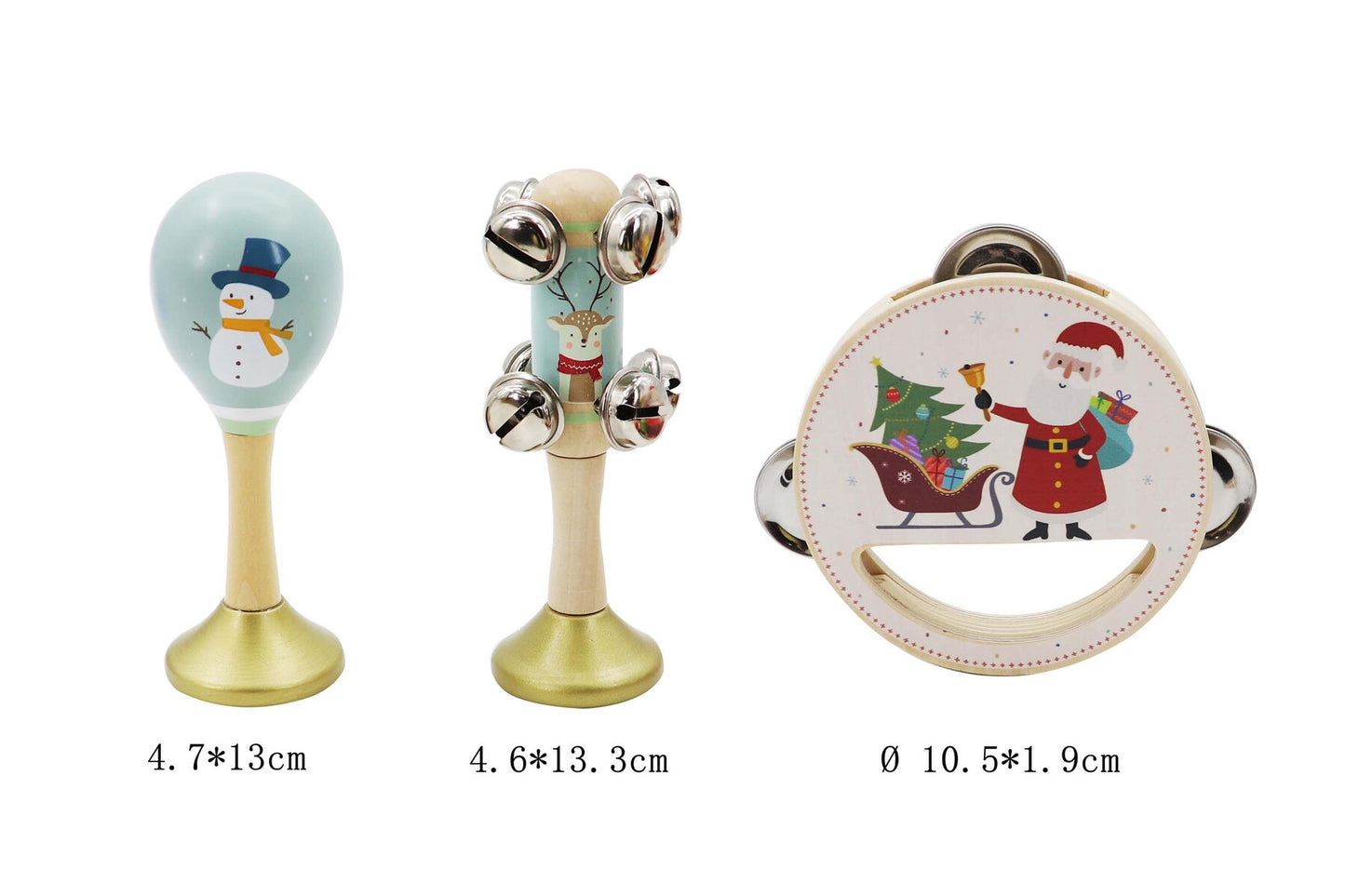 CHRISTMAS 3PC MUSICAL SET