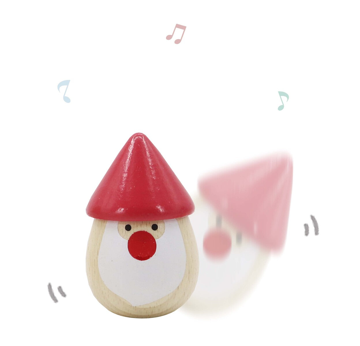 CHRISTMAS SANTA MARACA SHAKER SET OF 3