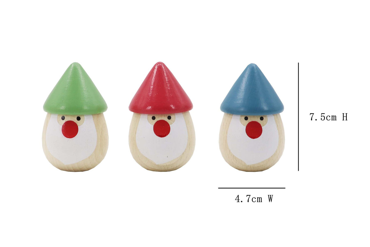 CHRISTMAS SANTA MARACA SHAKER SET OF 3