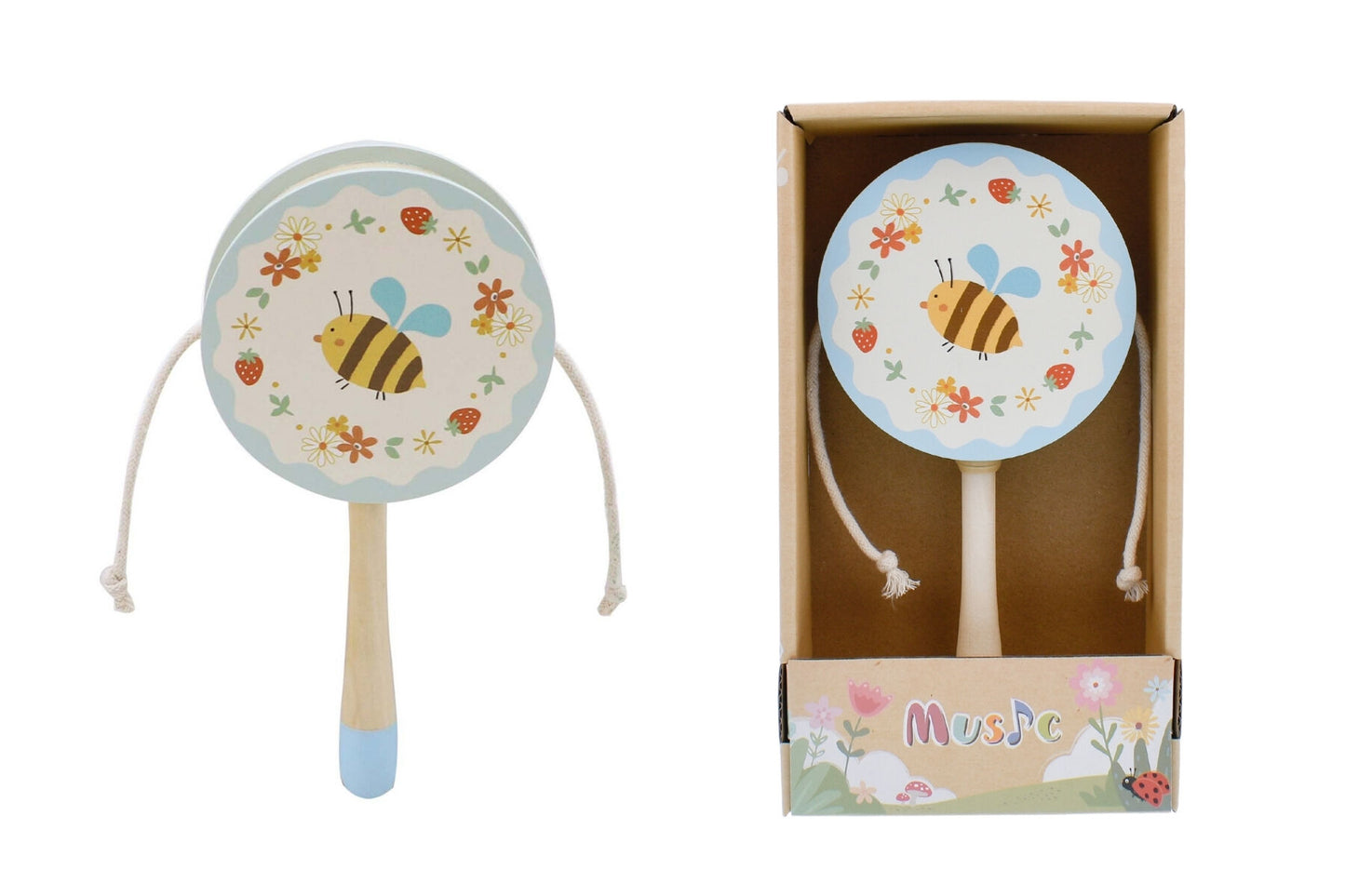 WOODEN BEE TWIST DRUM