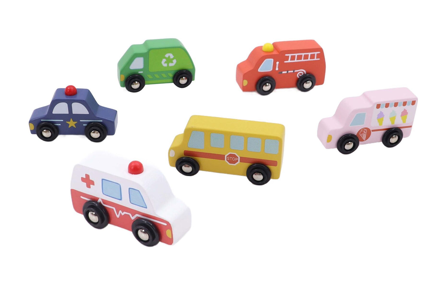 WOODEN TRANSPORTATION SET