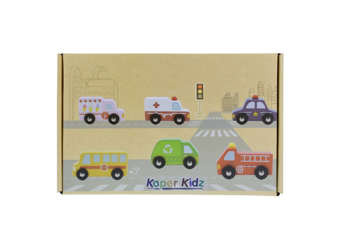 WOODEN TRANSPORTATION SET