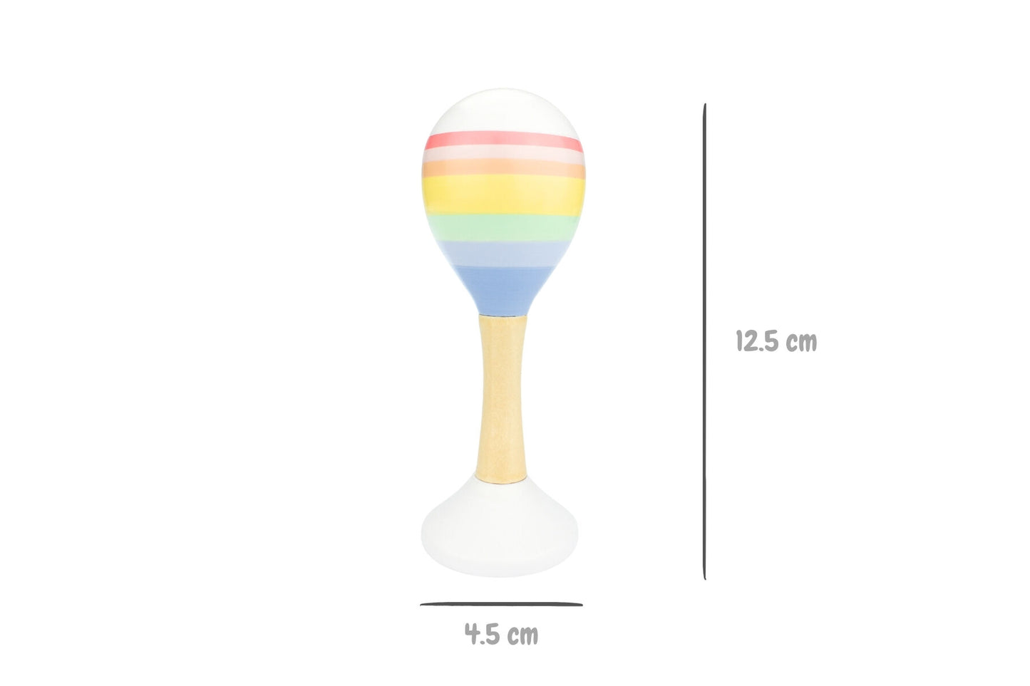 RAINBOW WOODEN MARACA