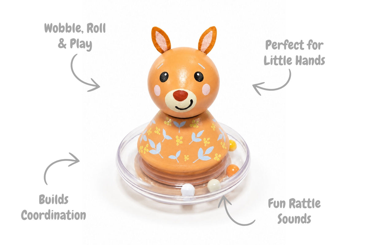 AUSSIE BUDDIES ROLY-POLY KANGAROO