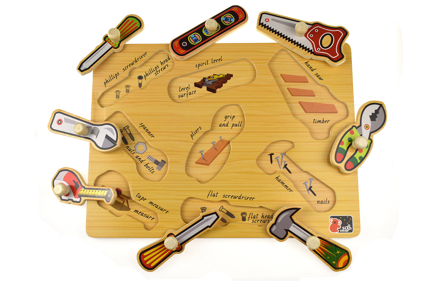 2 IN 1 TOOLS PEG PUZZLE