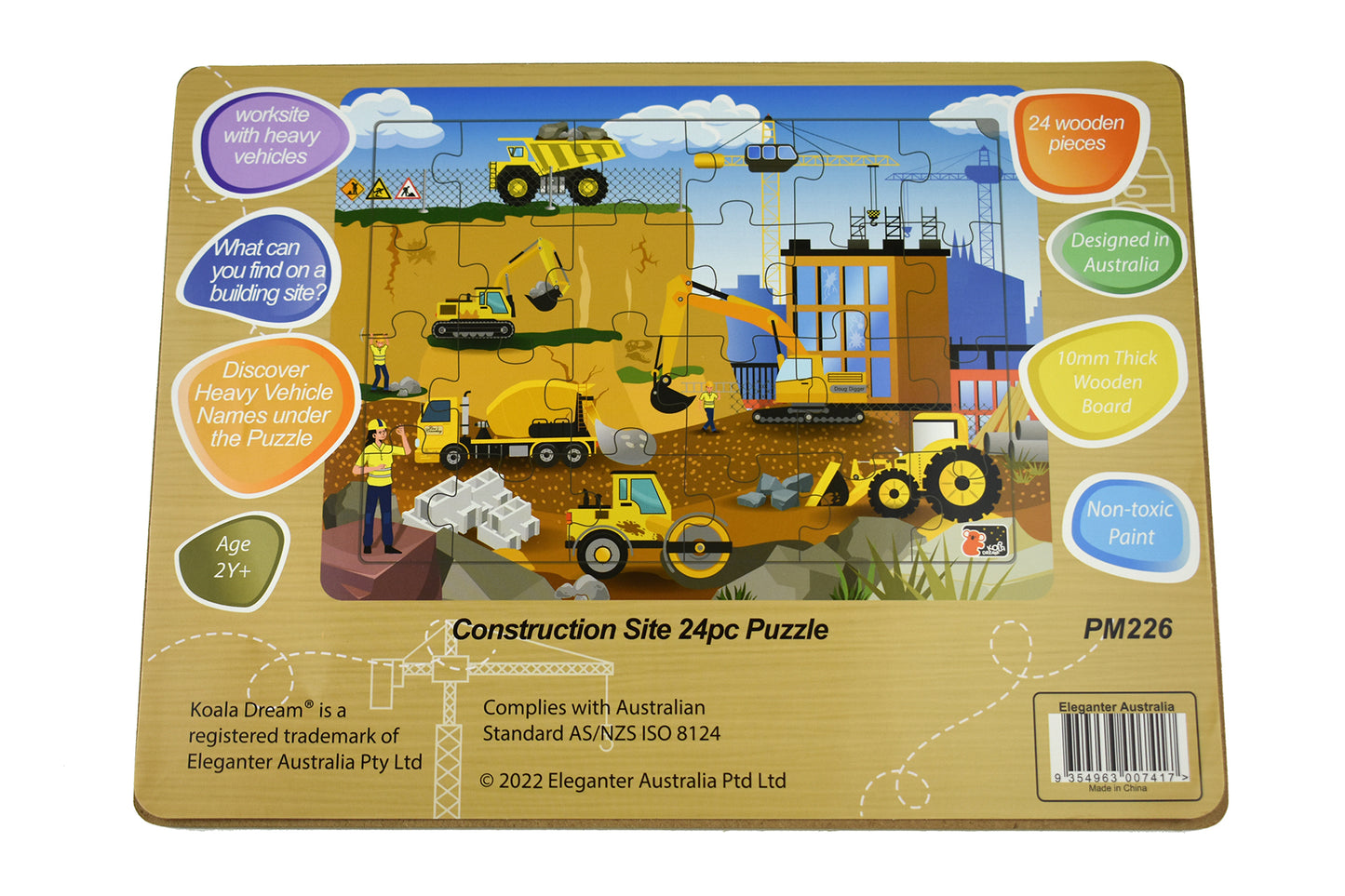 CONSTRUCTION SITE JIGSAW PUZZLE 24PCS