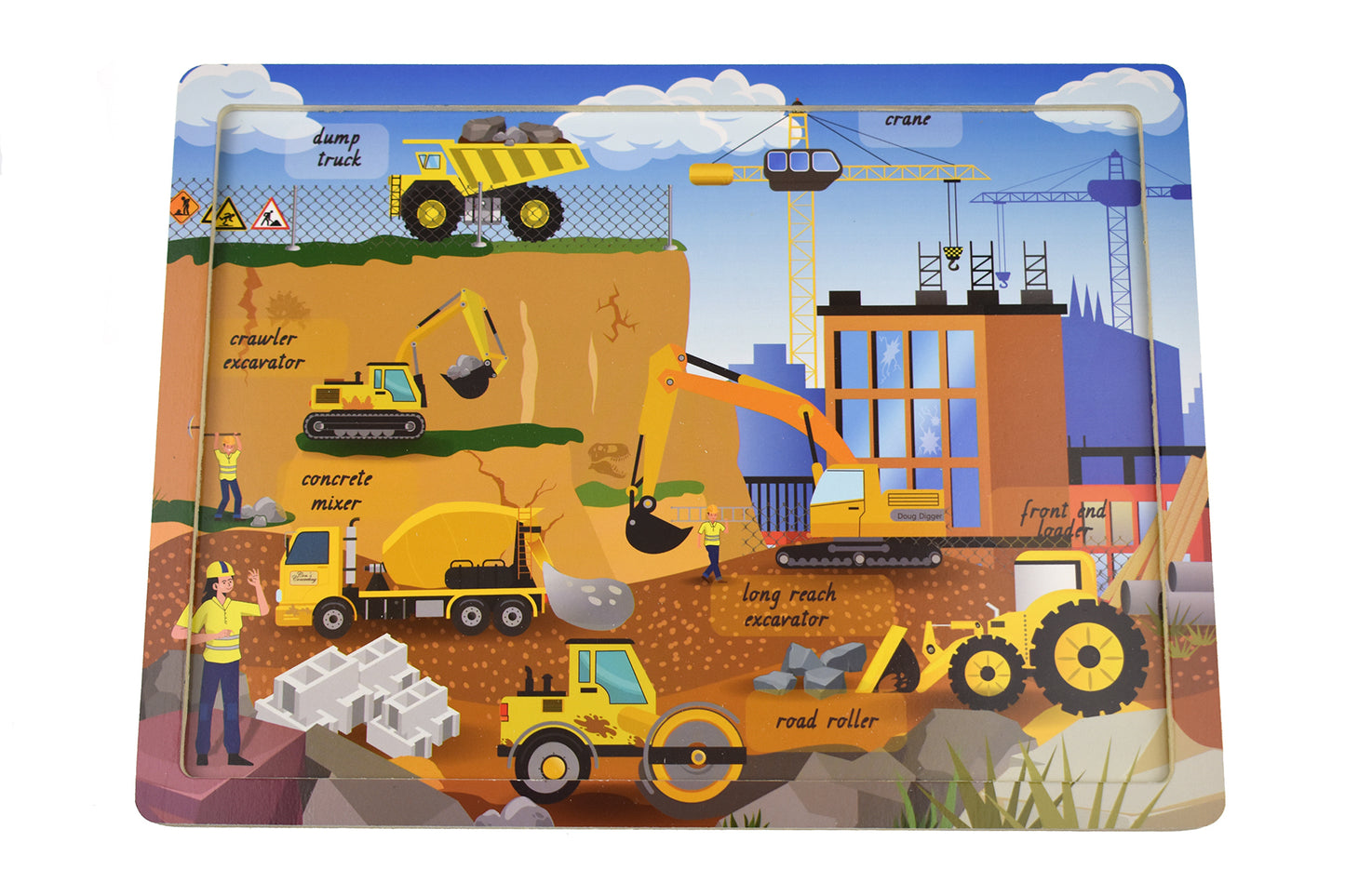 CONSTRUCTION SITE JIGSAW PUZZLE 24PCS