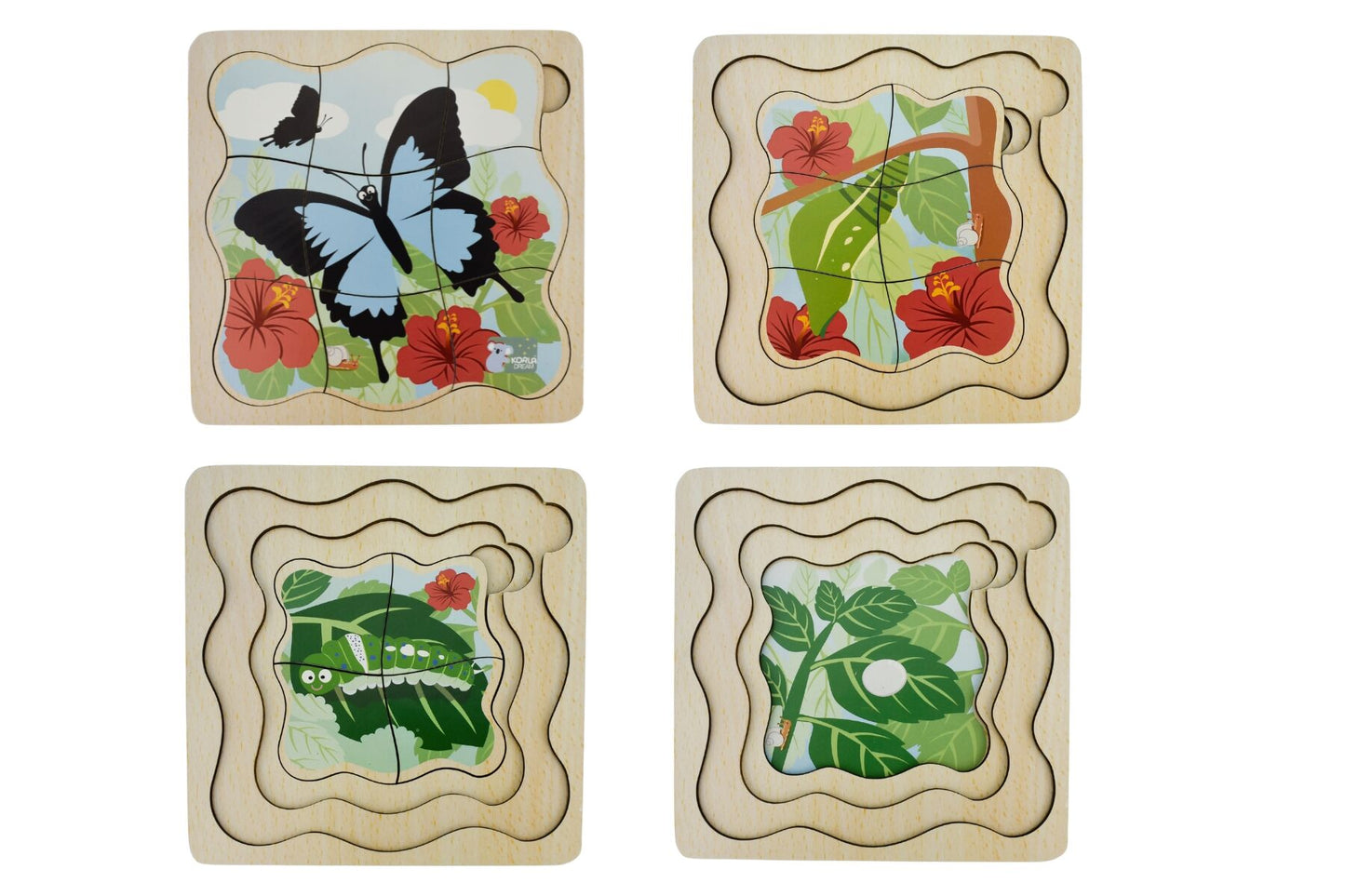 BUSH BUDDIES ULYSSES BUTTERFLY LIFE CYCLE LAYER PUZZLE