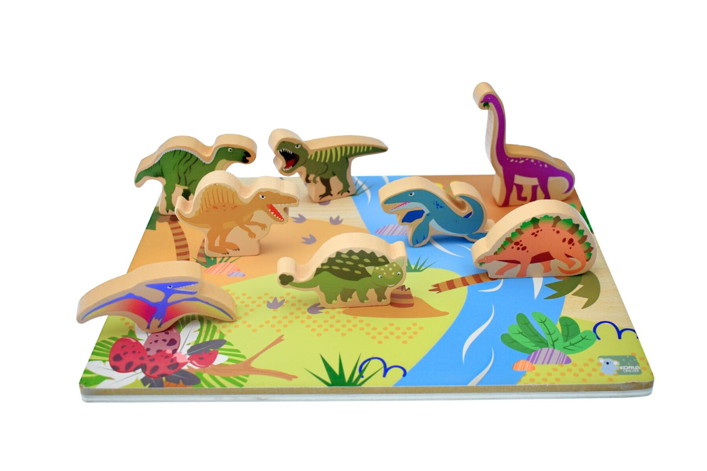 WOODEN CHUNKY DINOSAUR PUZZLE