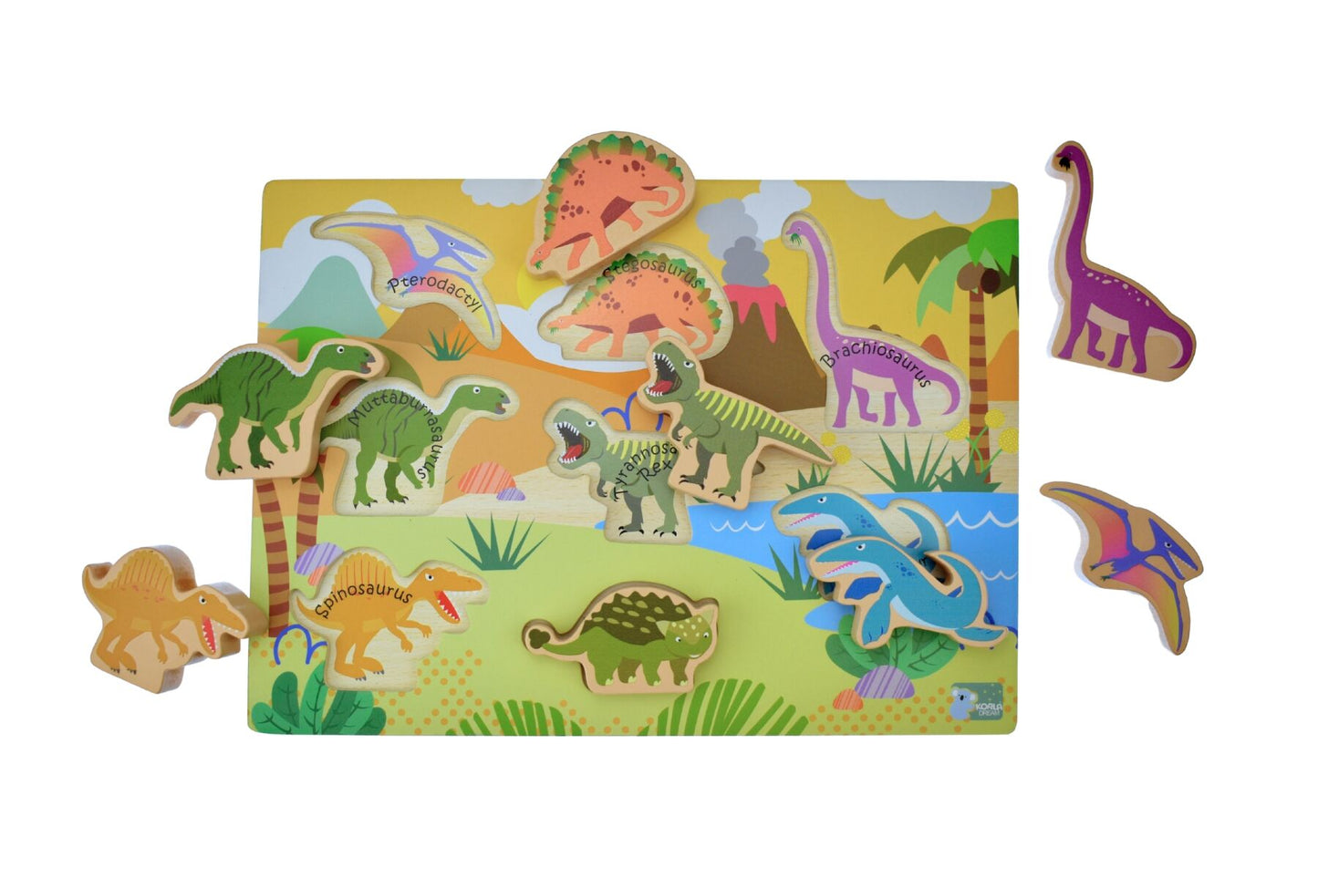 WOODEN CHUNKY DINOSAUR PUZZLE