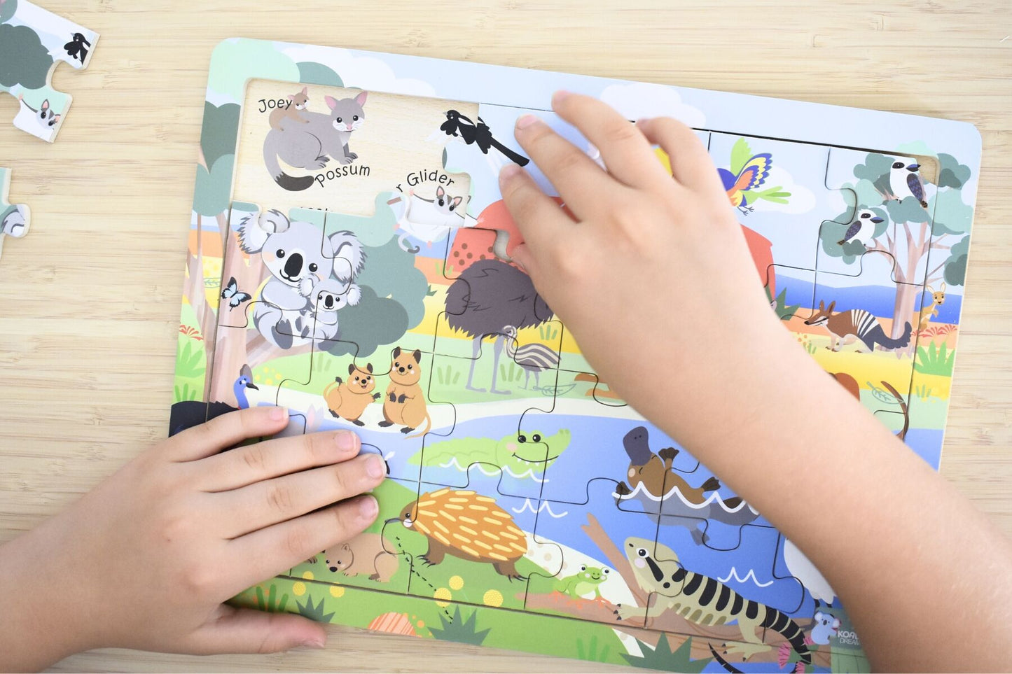 24PC JIGSAW PUZZLE AUSSIE ANIMALS AND THEIR NAMES