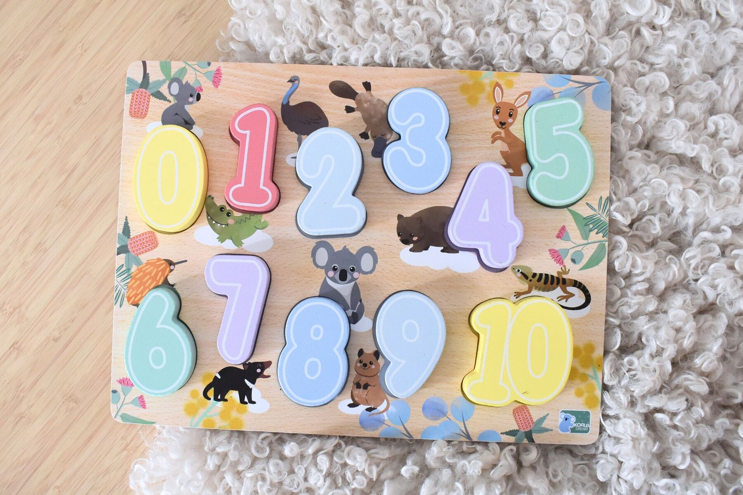 BUSH BUDDIES NUMBER 0-10 CHUNKY PUZZLE