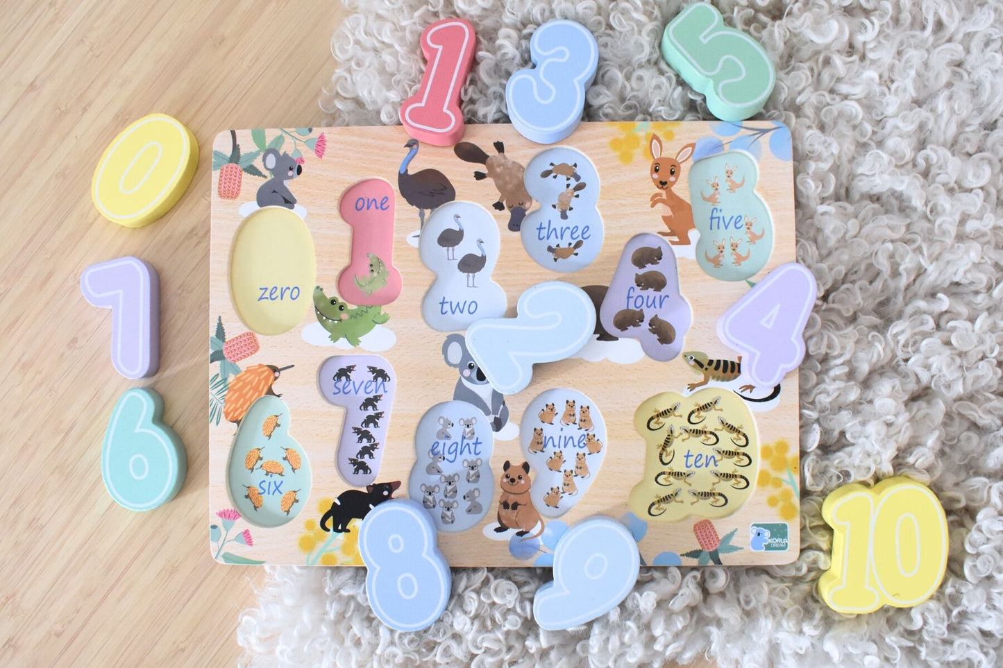 BUSH BUDDIES NUMBER 0-10 CHUNKY PUZZLE