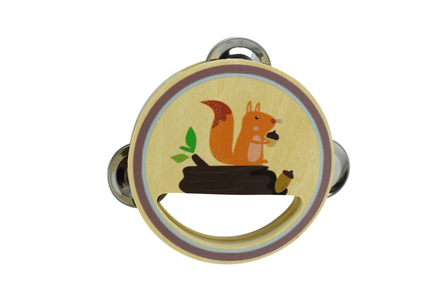 CALM & BREEZY WOODLAND WOODEN TAMBOURINE SET OF 4