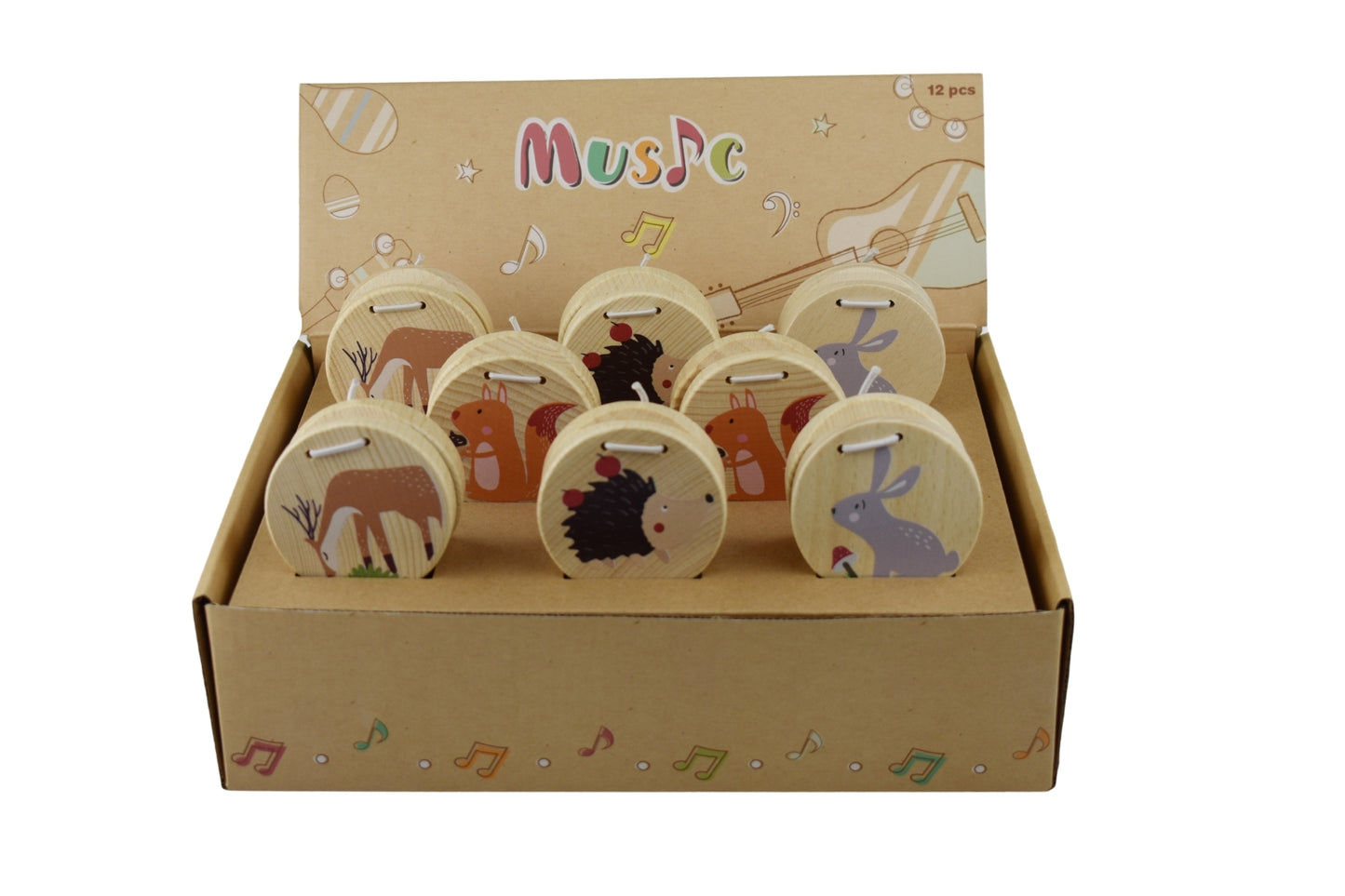 CALM & BREEZY WOODLAND WOODEN CASTANET SET OF 4
