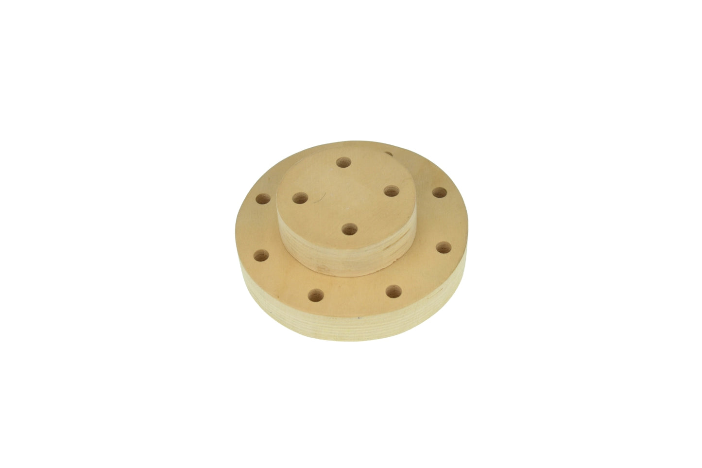 WOODEN ROUND STAND WITH 12 HOLES