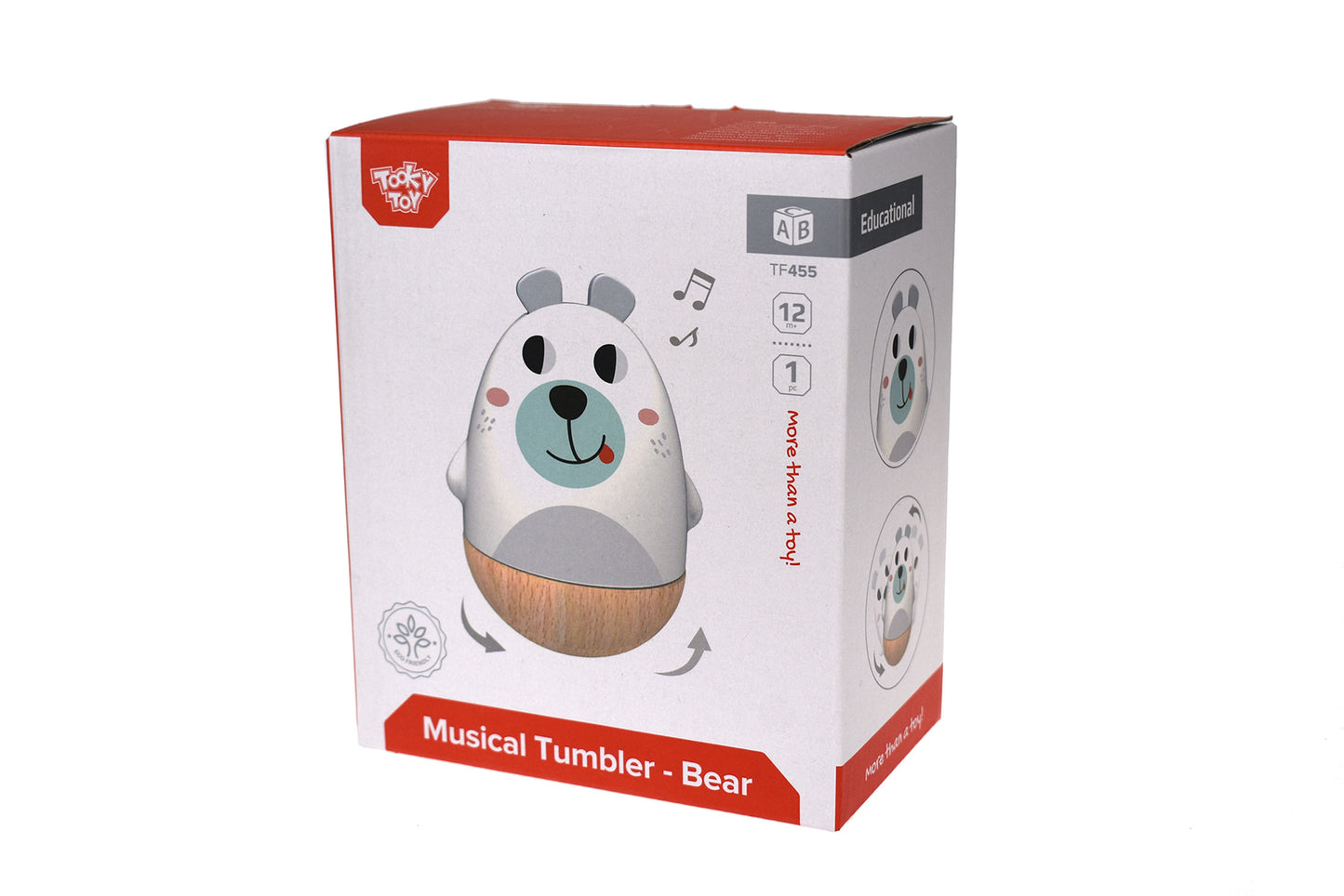 WIND UP MUSICAL TUMBLER - BEAR