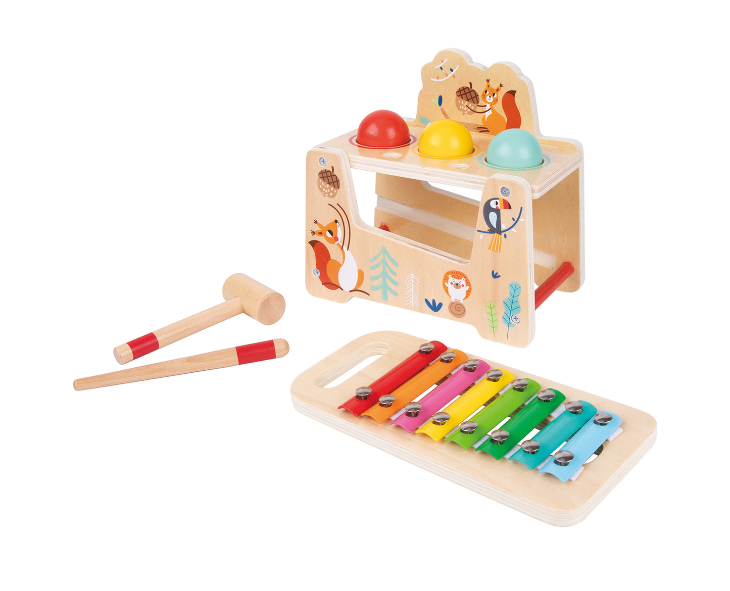 POUND & TAP BALL BENCH WITH XYLOPHONE