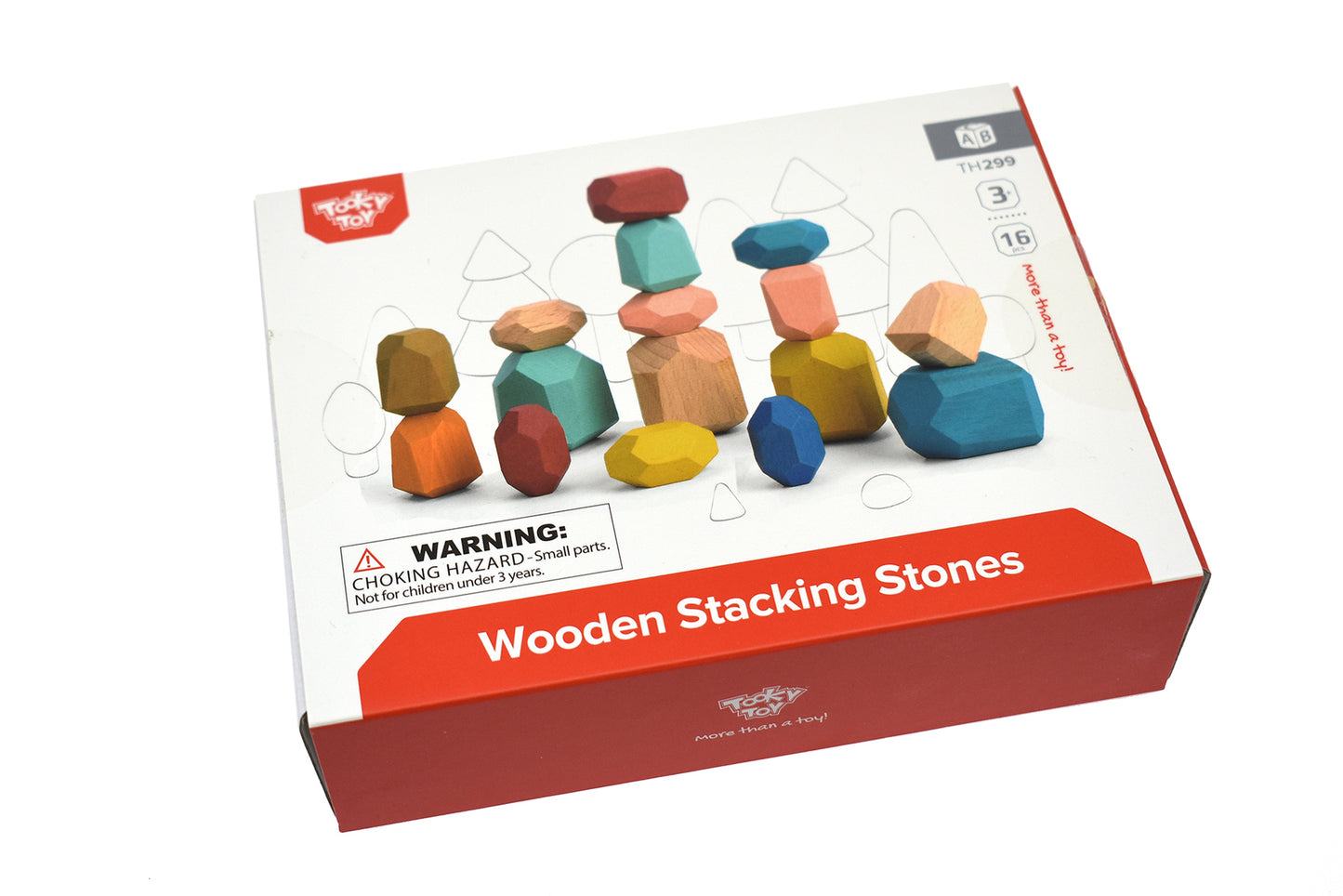 WOODEN STACKING STONE BLOCKS