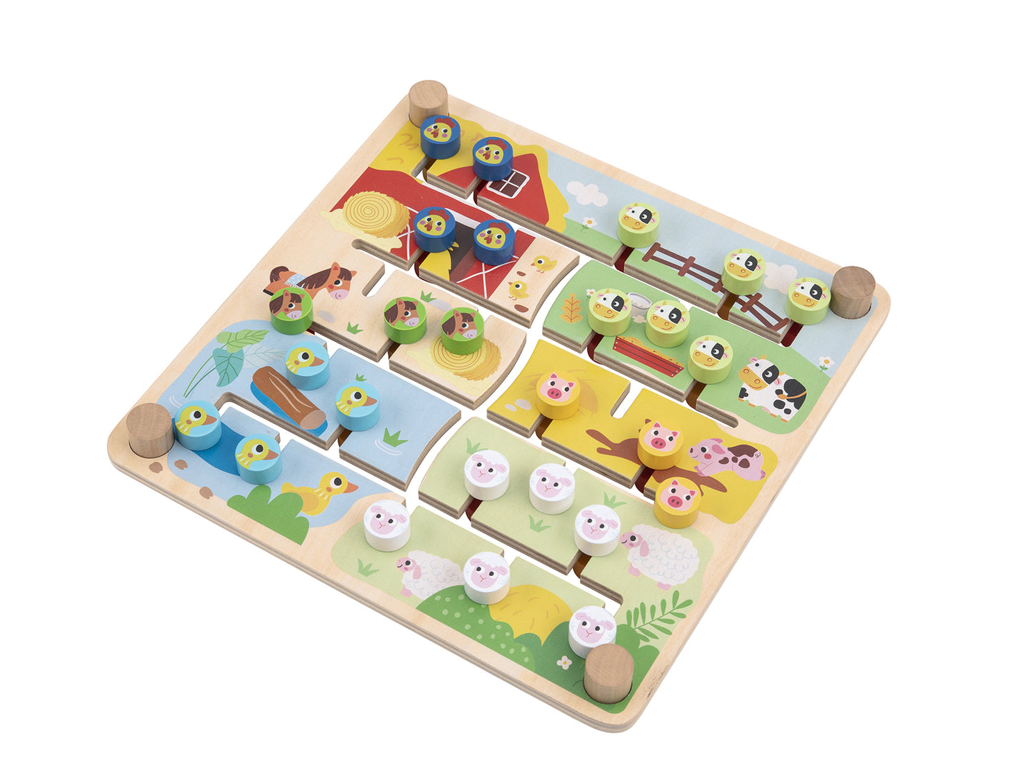 ALPHABET & FARM MATCHING MAZE BOARD