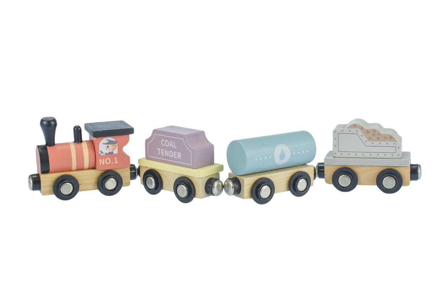 MY FOREST FRIENDS WOODEN TRAIN & CARRIAGE SET