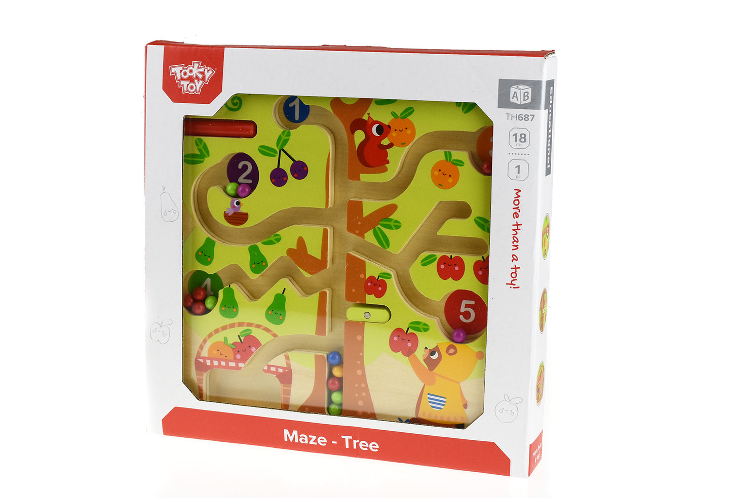 MAGNETIC COUNTING FRUIT BALL MAZE TREE