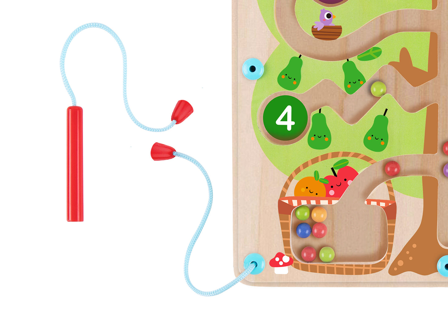 MAGNETIC COUNTING FRUIT BALL MAZE TREE