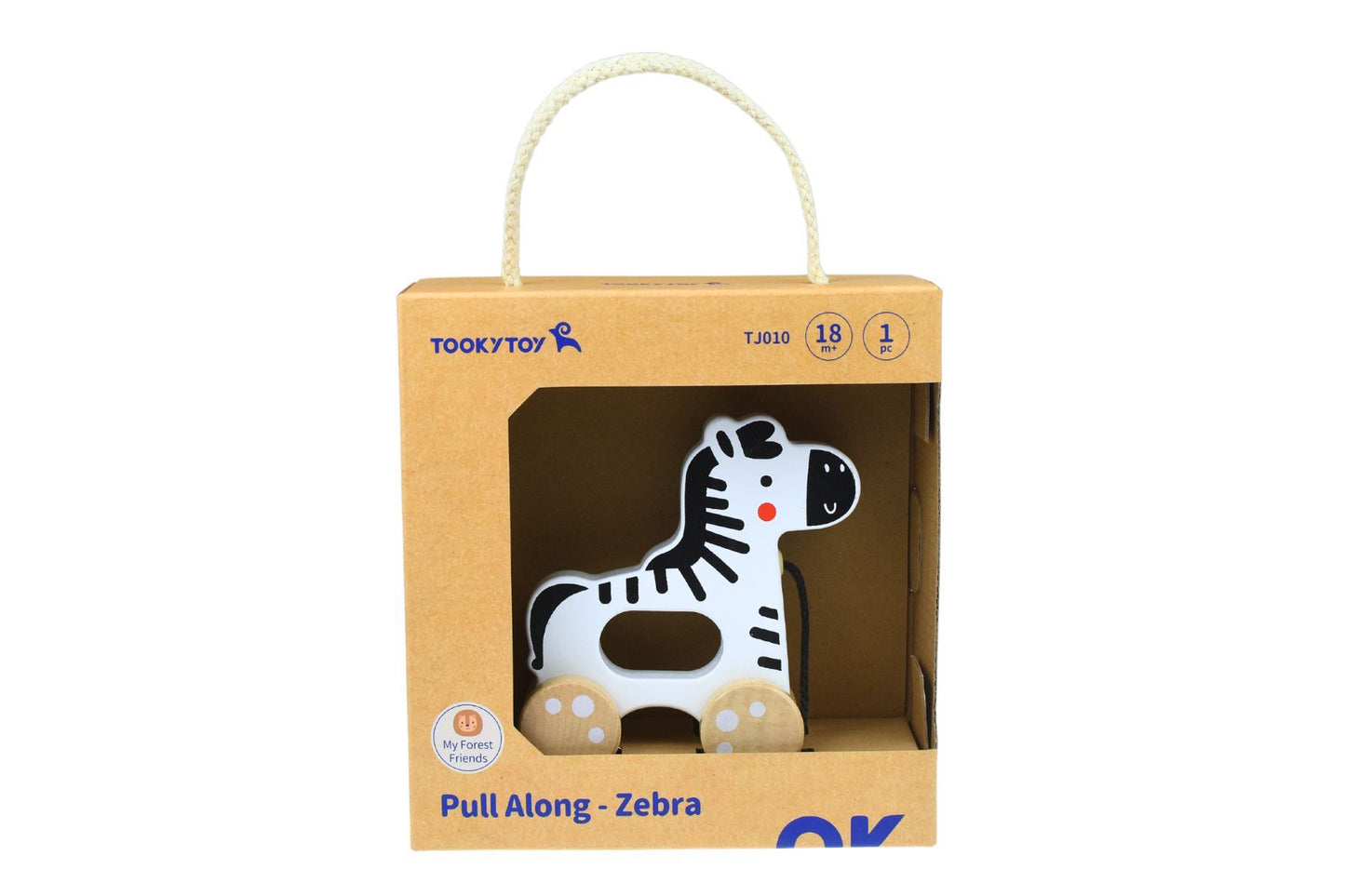 MY FOREST FRIENDS PULL ALONG - ZEBRA