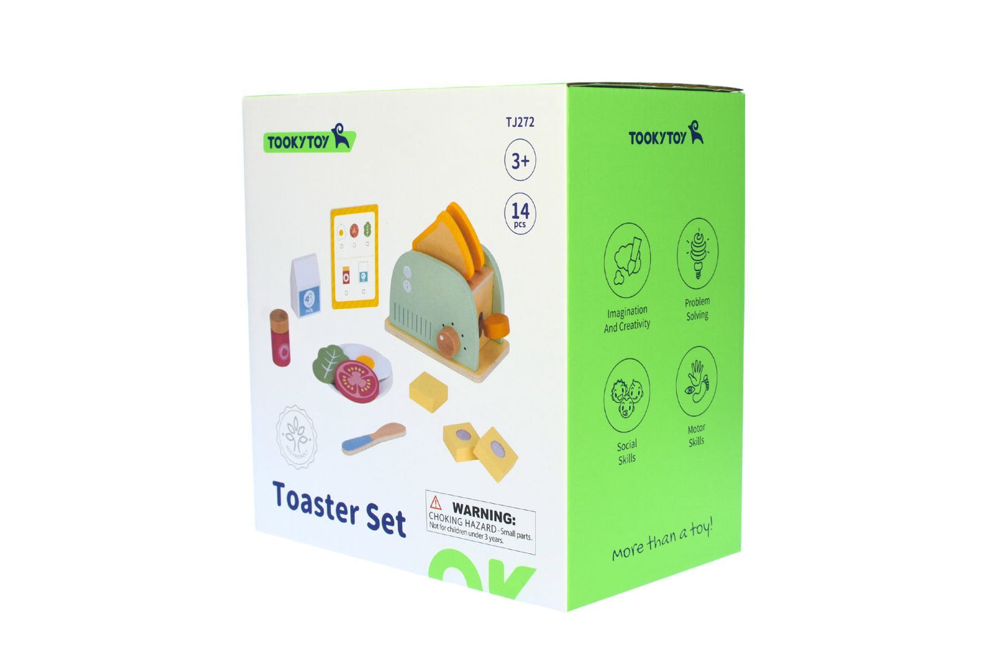 WOODEN TOASTER BREAKFAST SET