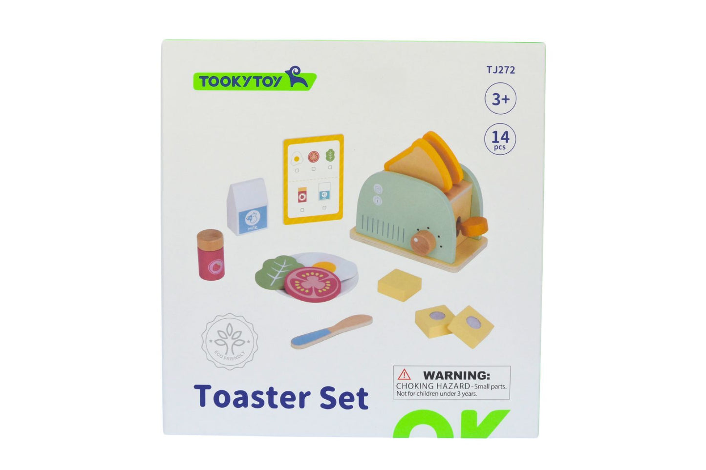 WOODEN TOASTER BREAKFAST SET