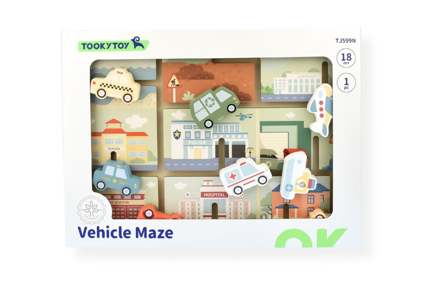 TRAFFIC MAZE PUZZLE BOARD