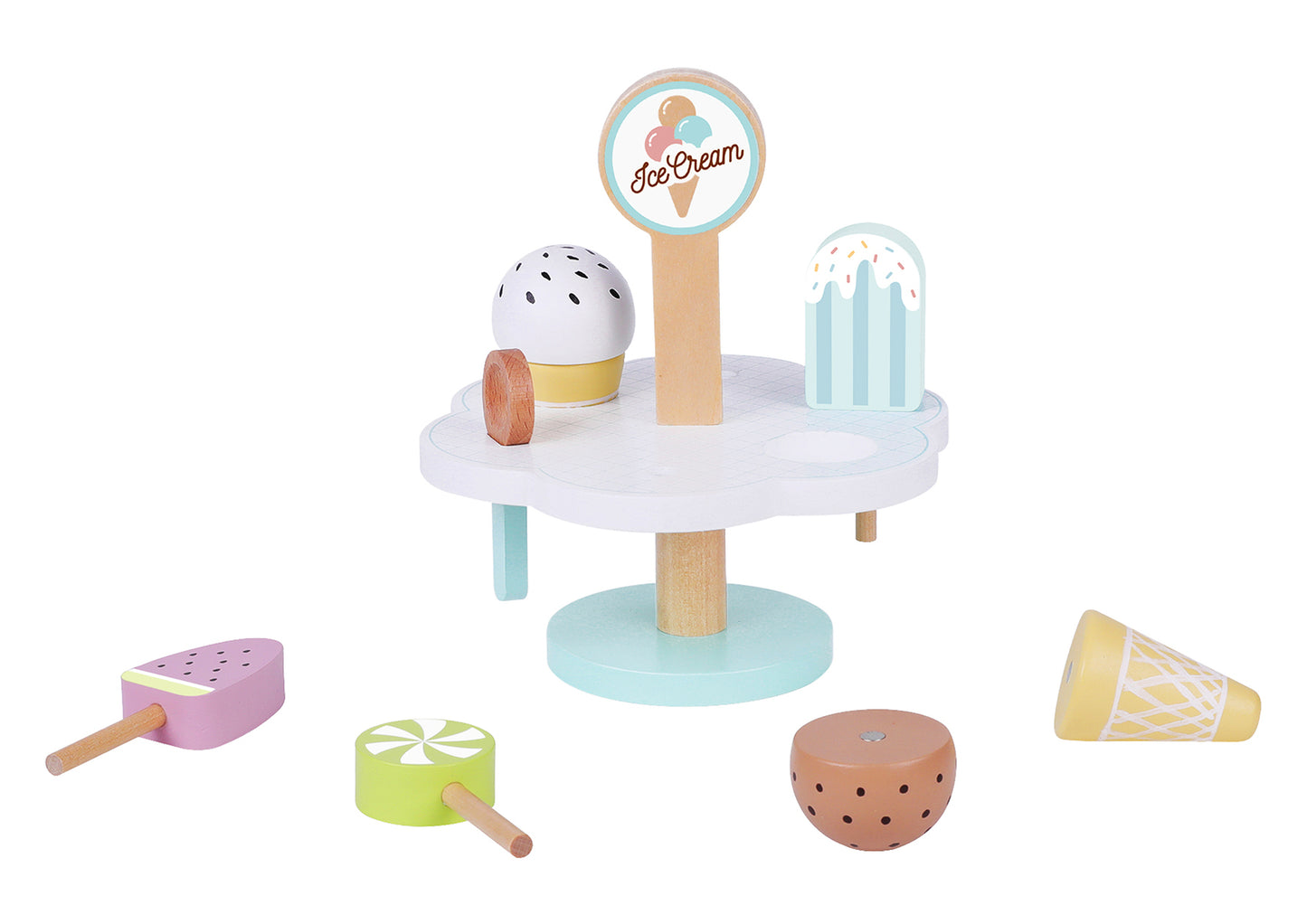 WOODEN ICE CREAM SET