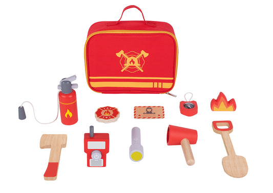 LITTLE FIREFIGHTER PLAY SET IN CARRY BAG