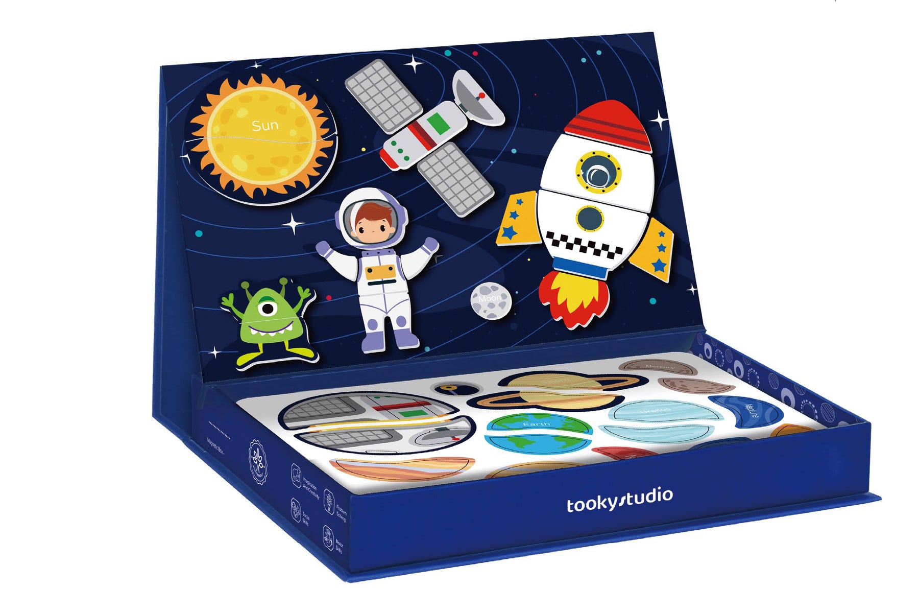 MAGNETIC TRAVEL PLAY BOX - SPACE