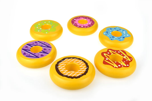 WOODEN DOUGHNUT SET