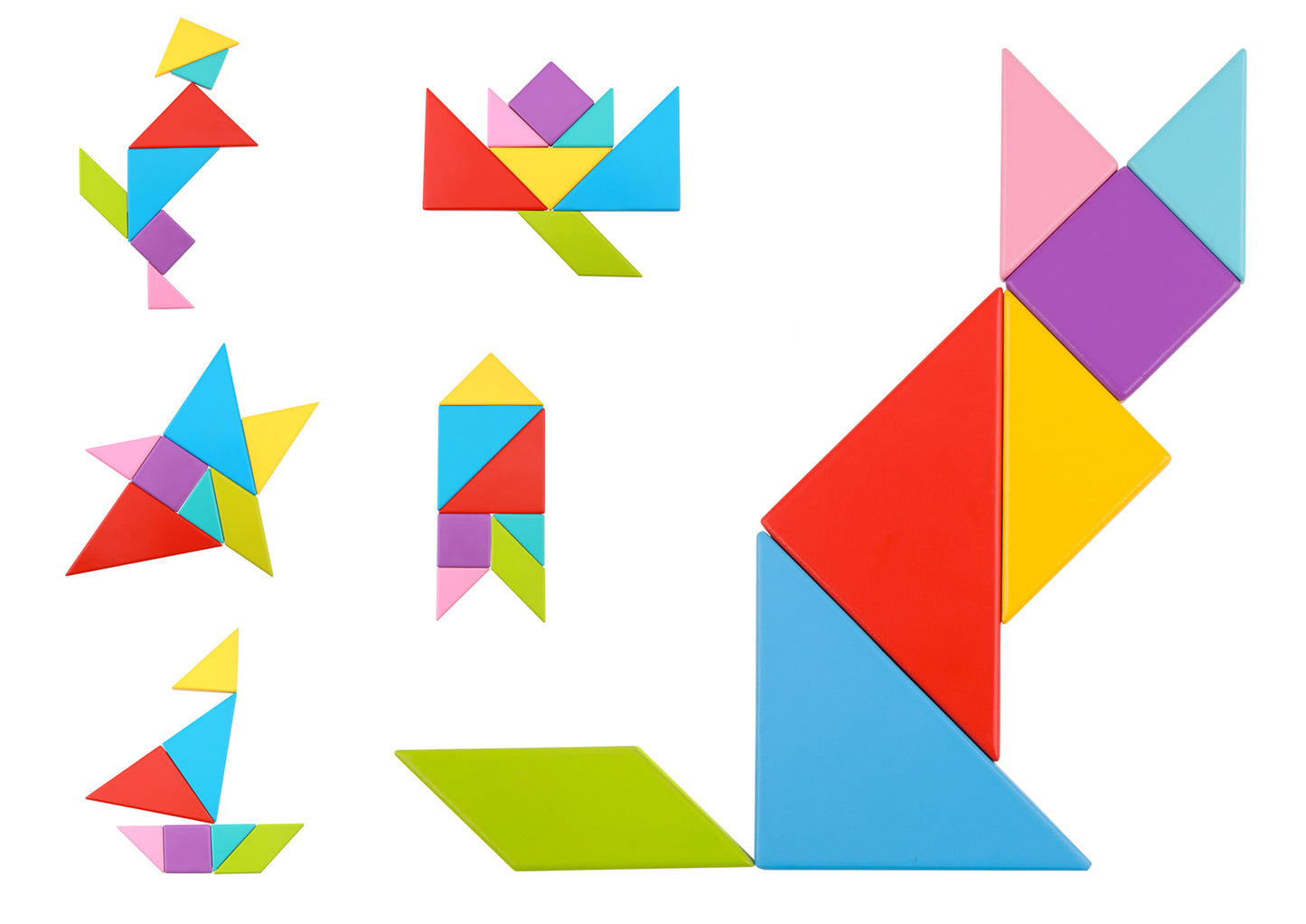 TANGRAM PLAY WOODEN BRAINTEASER PUZZLE