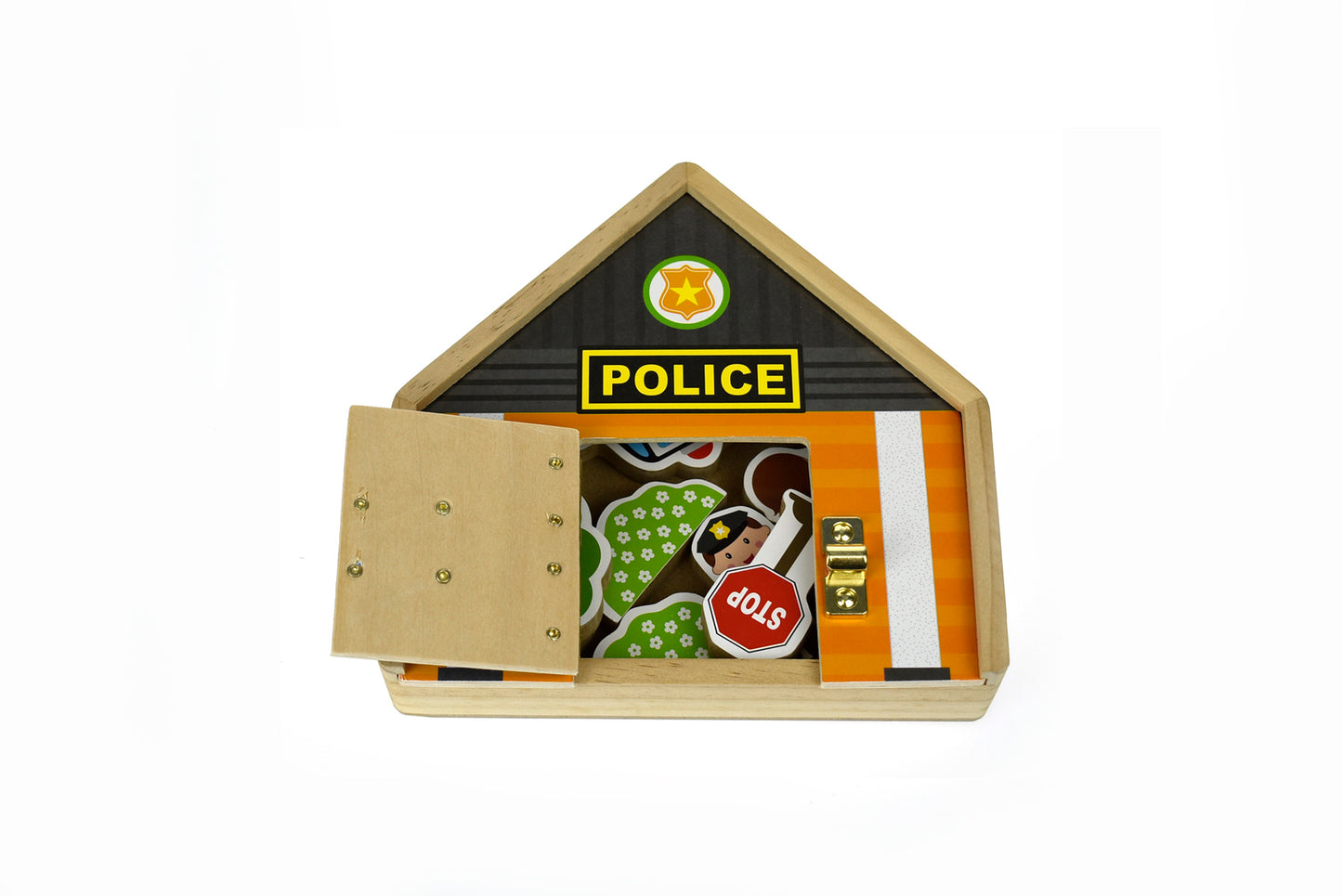 METAL LATCH PLAYSET - POLICE