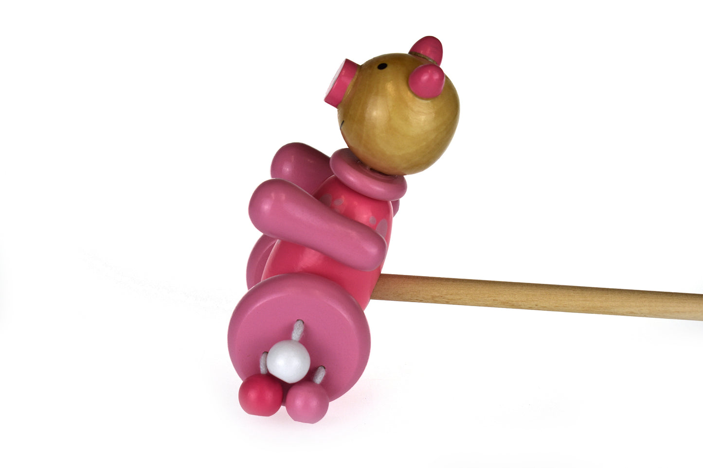 PUSH ALONG WOODEN PIG