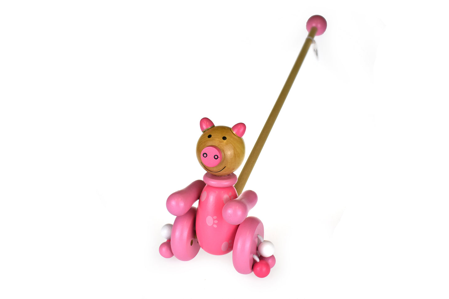 PUSH ALONG WOODEN PIG