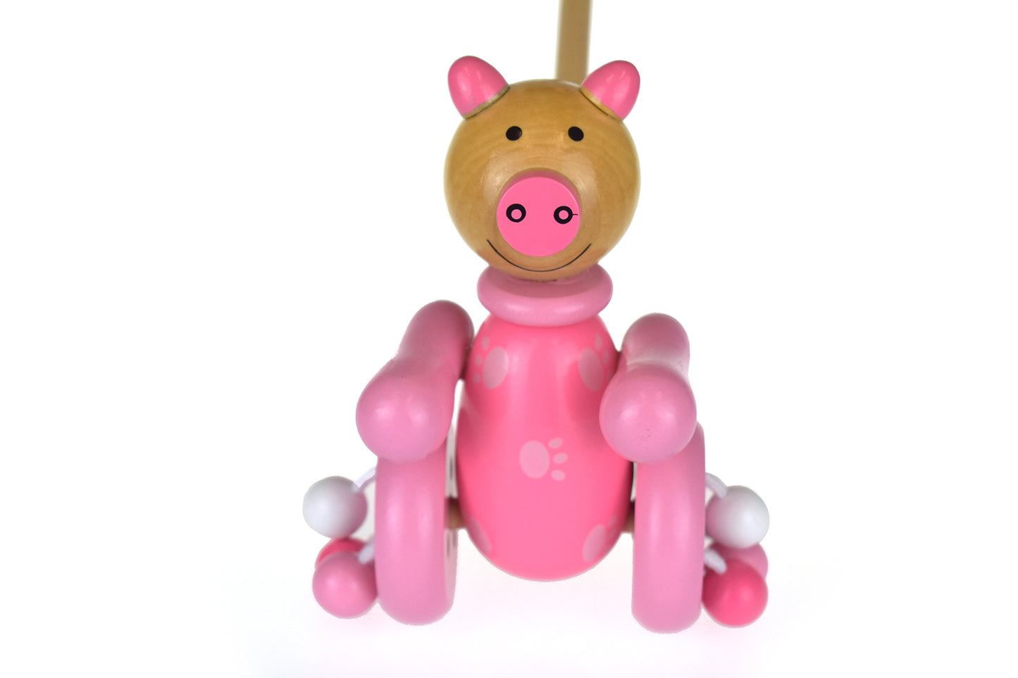 PUSH ALONG WOODEN PIG