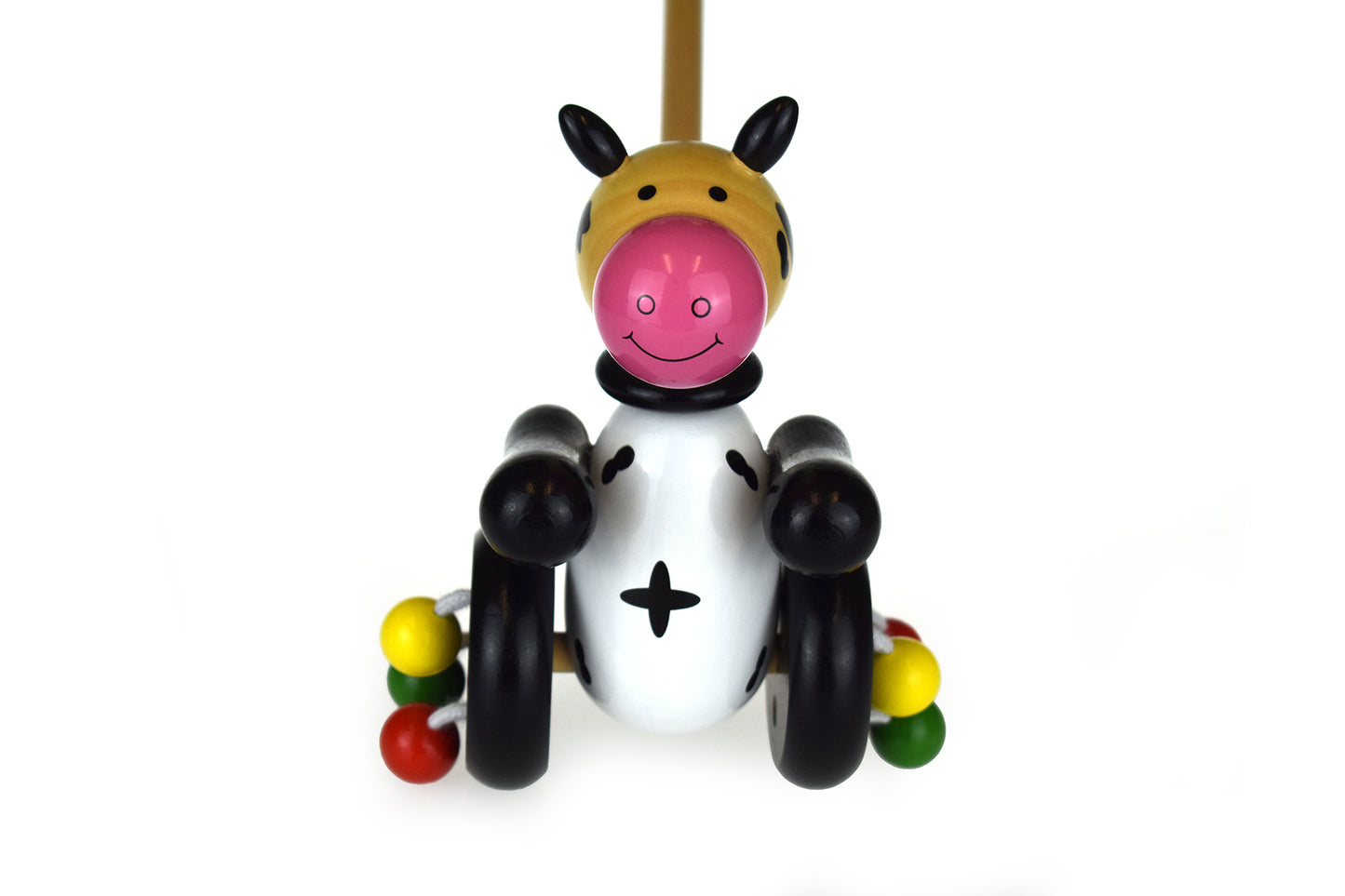 PUSH ALONG WOODEN COW