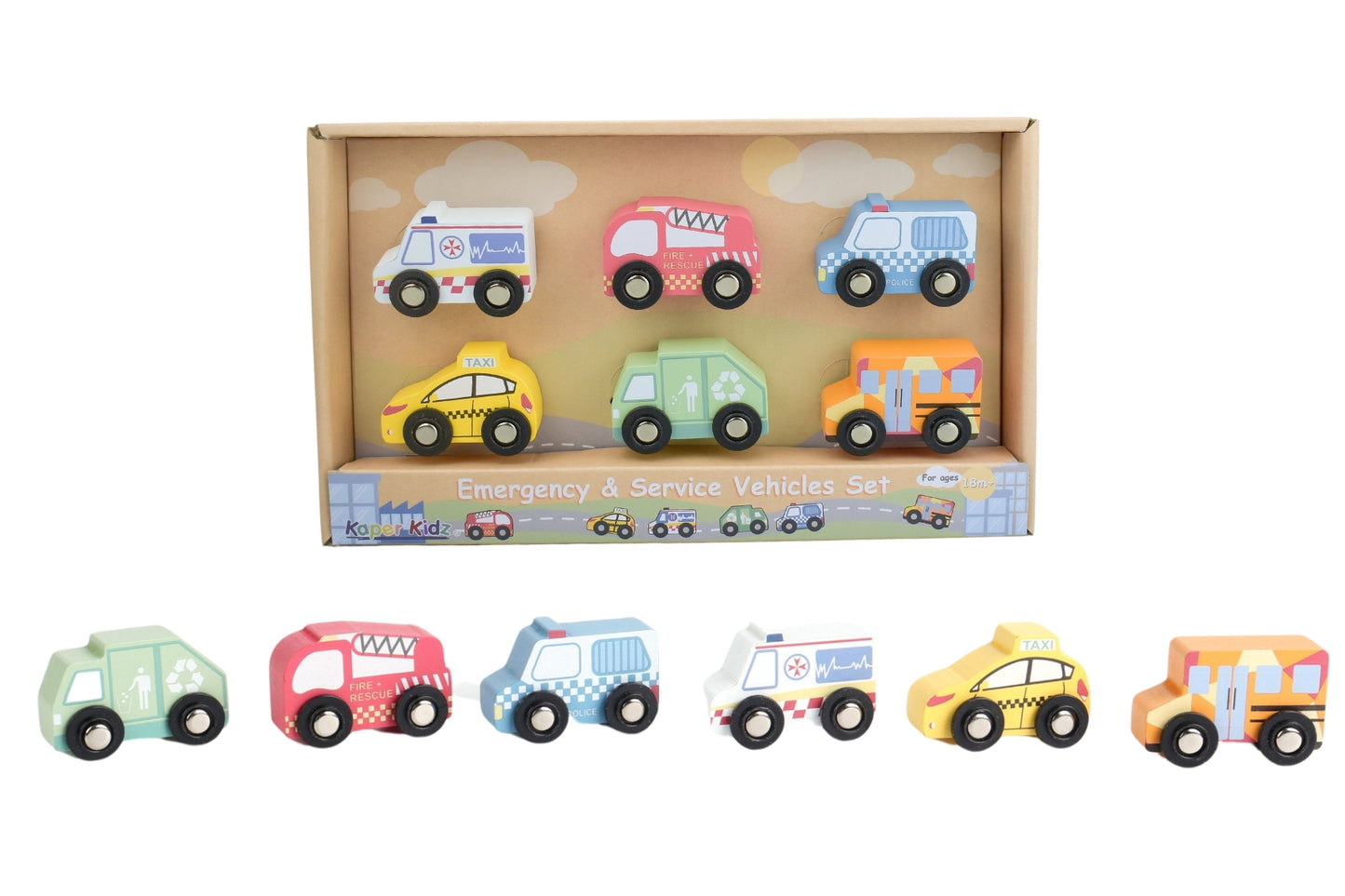 EMERGENCY & SERVICE VEHICLES SET