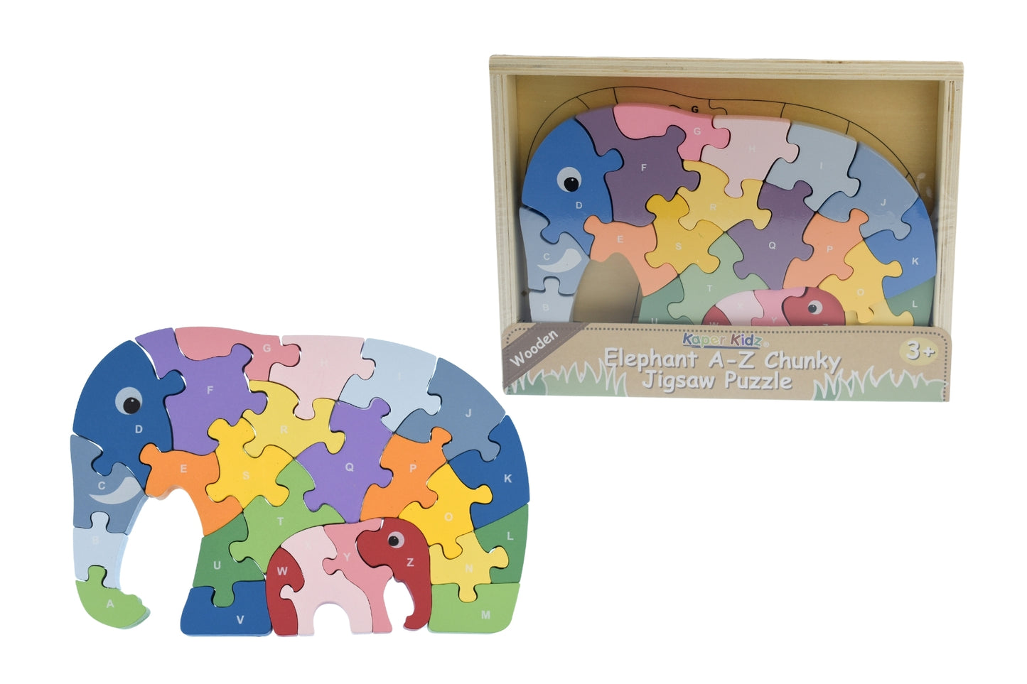 ELEPHANT A-Z CHUNKY JIGSAW PUZZLE