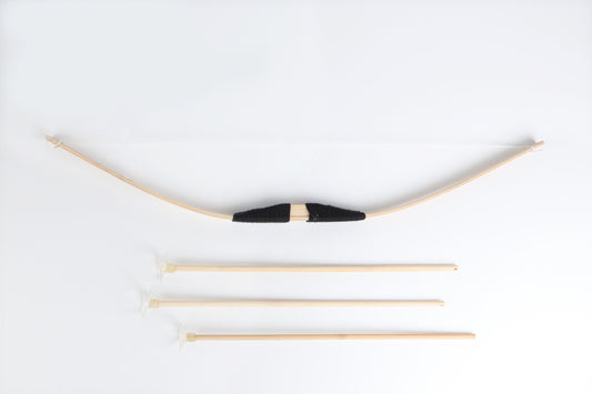 WOODEN BOW & ARROW